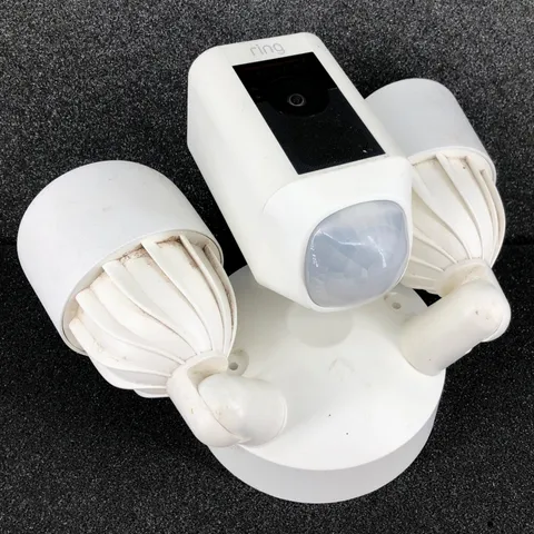 RING Floodlight Cam Wired with Motion-Activated 1080P HD Video - White 5AT3T2