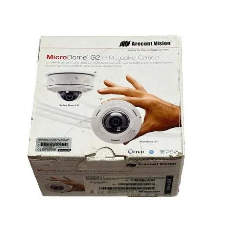 Arecont Vision AV3555DN-F MicroDome G2 3MP IP Camera PoE 2.8mm