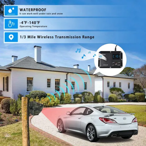 Reliable Solar Driveway Alarm System: Wireless, Weatherproof & Easy to Install
