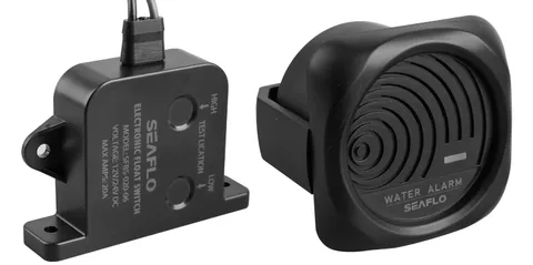 High Water Level Alarm System for Bilge - 12V, 95dB, Solid State Switch