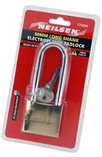 50mm Brass Long Shank Padlock Heavy Duty with 3 Keys for Luggage Suitcase