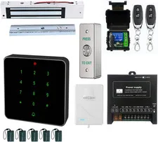 Electric Magnetic Lock Kit 600lb Electromagnetic Lock Waterproof RFID Keypad wit