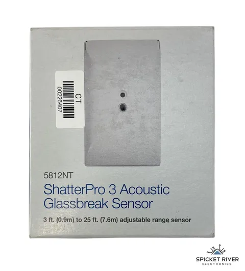 NEW - Open Box - Interlogix 5812NT ShatterPro 3 Acoustic Glassbreak Sensor