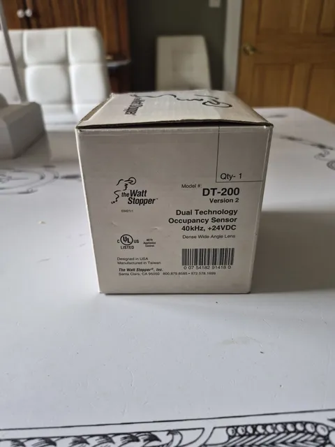 WATT STOPPER DT-200 SERIES DUAL TECH CEILING OR WALL MT. OCCUPANCY SENSOR WHITE