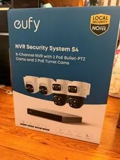 eufy PoE NVR Security System S4 2 Bullet-PTZ Cams 2 Turret Cams 16CH 2TB HDD