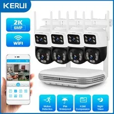 6MP Smart IP Camera System 8CH Wireless NVR H.265 Night Vision Home Surveillance