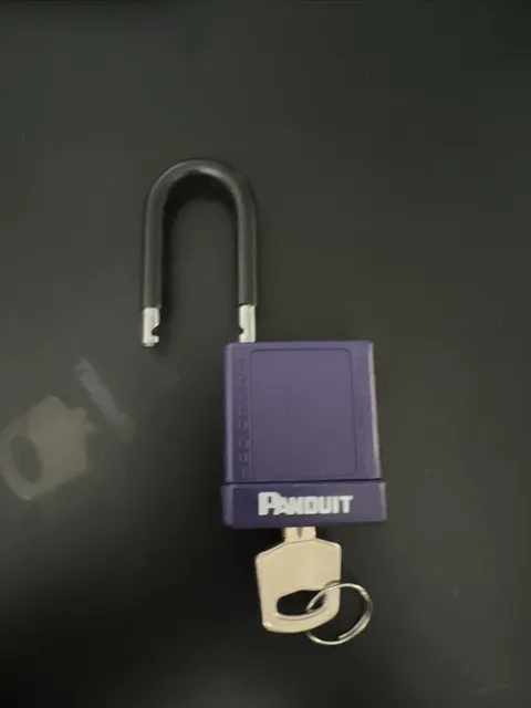 Safety Lockout Padlock, Body Color: Purple Panduit PSL-8PU
