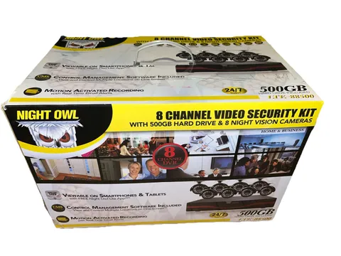 Night Owl LTE-88500 8 Channel Video Security Kit 500GB Night Vision 