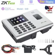 ZKteco ZK-K40 TCP/IP Biometric Fingerprint Time Attendance Door Access Control