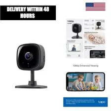 1080p Indoor Security Camera WiFi Baby Pet Monitor Night Vision