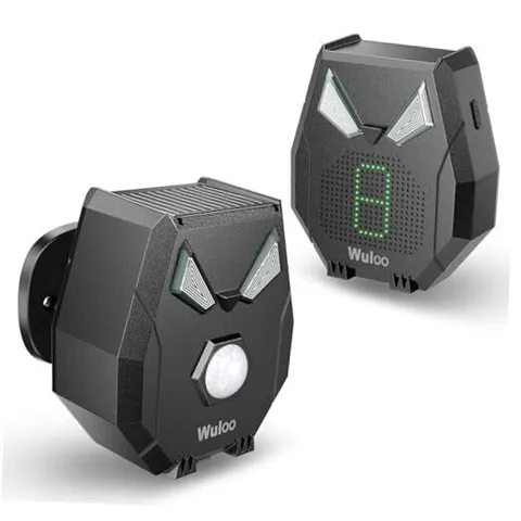Solar Driveway Alarm Wireless Outside Weatherproof 1/2 1 sensor & 1 receiver