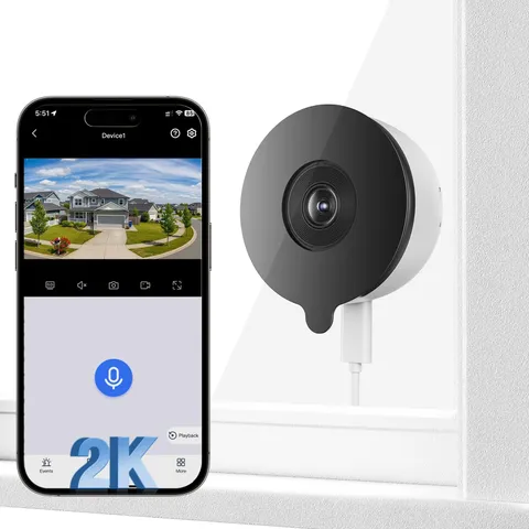 3MP 2K Window , 5G & 2.4GHz WiFi Indoor for Home with Starlight Color Night V...