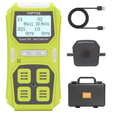 Toptes Guard-156 4 Gas Monitor Multi Gas Detector For H2S Co Lel And O2 Triple