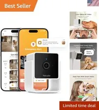 Indoor Pet Monitor with 2-Way Audio & 30 ft Night Vision for Home Security