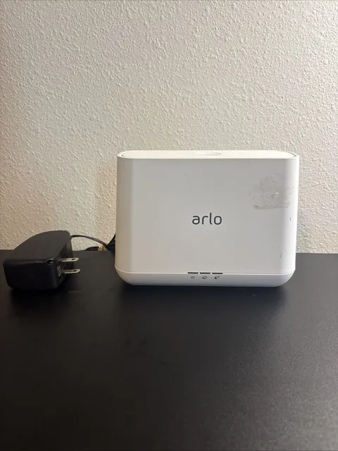 Arlo Pro Base Station VMB4000 Smart Hub With Power Supply Powers On Untested