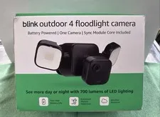 NEW Blink Outdoor 4 Floodlight Camera Wireless smart security camera, 700 lumens