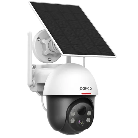 Solar Security Camera Outdoor Wireless 2K PTZ 360 Coverage Motion Auto Tracking