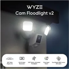 2K HD Outdoor Security Camera with 2800 Lumens