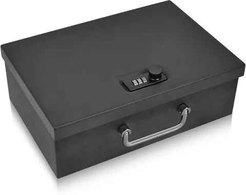 Portable Steel Fireproof Safe Security Lock Box with 3 Digit Combination Carry
