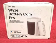 Wyze Battery Cam Pro 2.5K HDR Wireless Indoor/Outdoor Camera WYZECOP White
