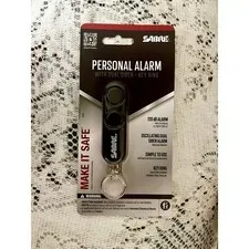 SABRE Personal Alarm Key Ring Dual Siren 120 dB Self Defense Black PA-01 New