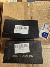 Mini IP/Network Surveillance Camera, Wireless Wi-Fi, Indoor, Black, 2 Pack