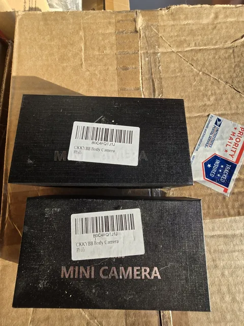 Mini IP/Network Surveillance Camera, Wireless Wi-Fi, Indoor, Black, 2 Pack