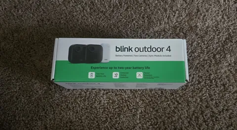Blink Outdoor 4 4th Gen 2025 Wireless Security Camera + Sync Module, 2 Cameras