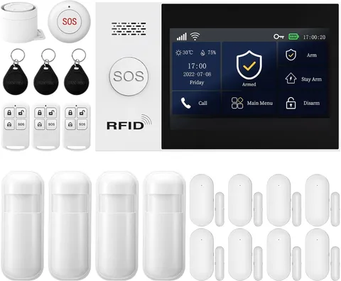 Home Security System Alarm System for Home Security Touch Screen Wifi Wireless H