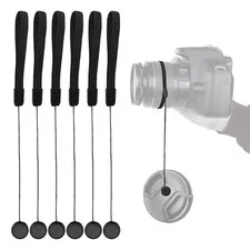 Elastic Lens Cap Tethers, Anti Loss Lens Cap Retainer Cords for DSLR Camera