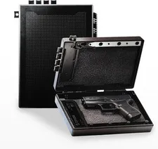 STOPBOX Portable Security Lock Box for Handgun Storage - 2PK