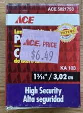 Ace Hardware Laminated Steel Double Locking Hardened Steel Shackle Lock 1 3/16in