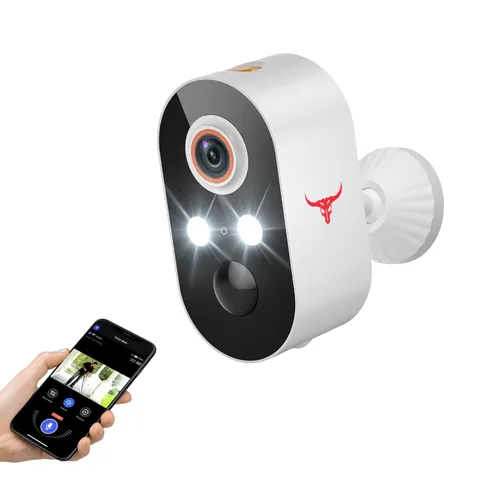 1080P Wireless Security Camera Outdoor, Battery Powered, AI Human Detection, ...