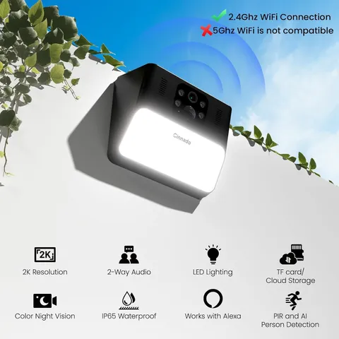 Security Cameras Wireless Outdoor,5G WiFi Magnetic Pet/Baby Camera,2K Pan Rotati