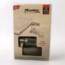 Master Lock Safe Space Laptop, Netbook, Monitor Computer Lock New In Box