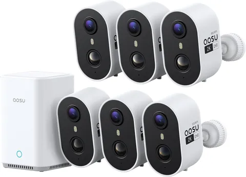 aosu Outdoor Security Cameras Wireless Home Surveillance System with aosuBase