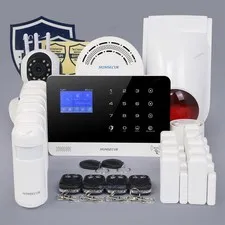 HOMSECUR Wireless WIFI 4G GSM RFID LCD Home Security Alarm System