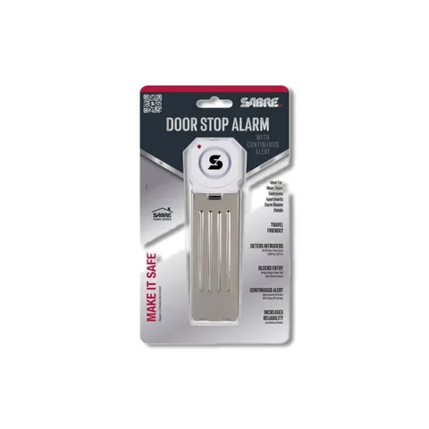 Sabre White Plastic Door Stop Alarm HS-DSA