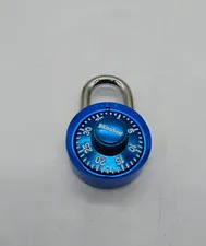 Master Lock 1530DCM Blue Combination Padlock Locker Lock 1 Count Resettable