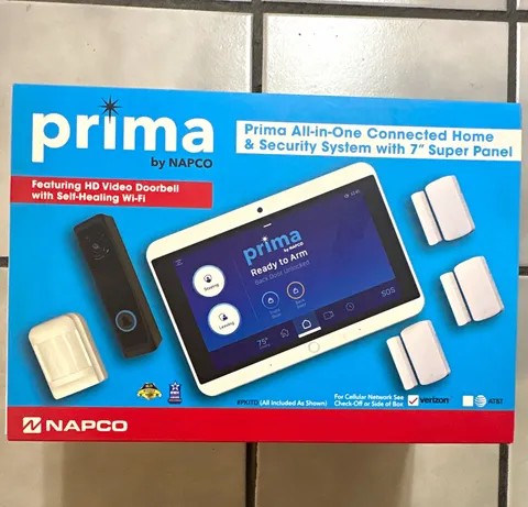 NAPCO Prima 7" Super Panel Security System w/ Video Doorbell, Z-Wave Wi-Fi