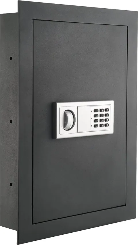Paragon In Wall Safe Electronic Keypad Security Safe Gray