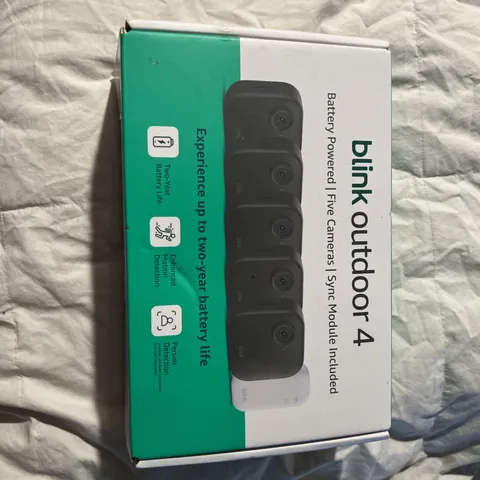 Blink Outdoor 4 (4th Gen) 5-Camera Security System w/ Sync Module Brand New