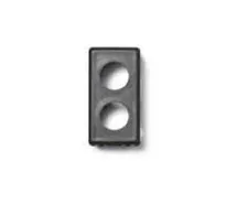 FRACARRO BT-INT2 280801 TICINO INTERNATIONAL DOUBLE SOCKET COVER BLACK