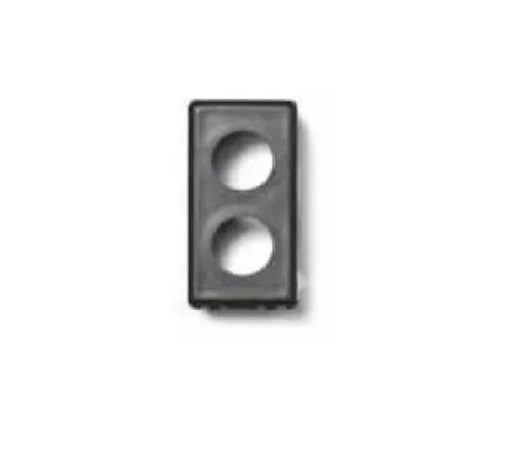 FRACARRO BT-INT2 280801 TICINO INTERNATIONAL DOUBLE SOCKET COVER BLACK