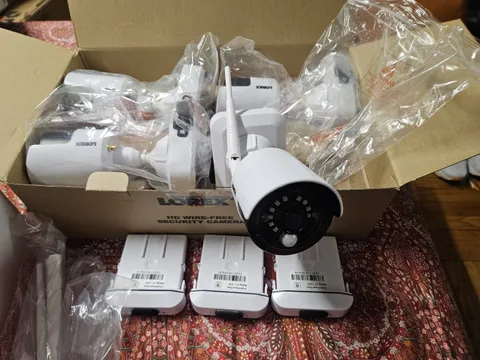 Lorex LWB3801-C4 Wireless 4-Camera 1080p Wi-Fi Security System White