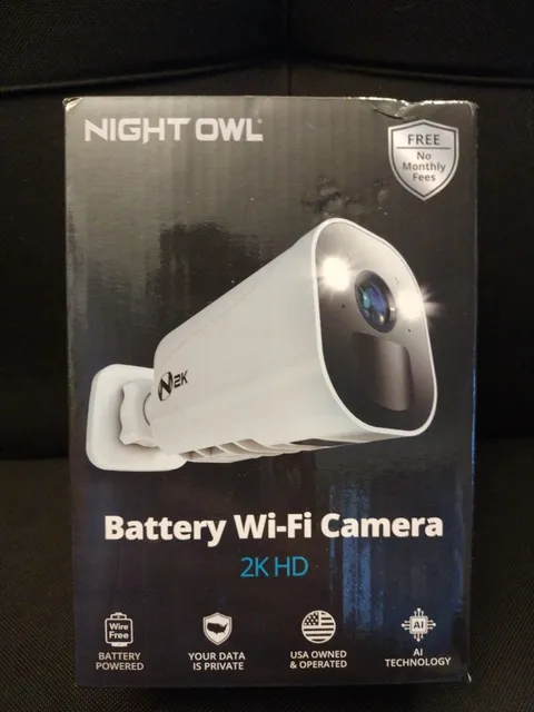 NIGHT OWL CAM-BWNIP4-BU No-Wire (Battery) 2K Spotlight Cameras with 2-Way Audio