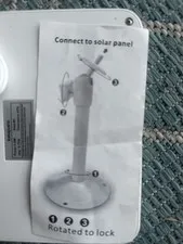Solar Panel Charger for Security Camera with Mount & Cable – Pre-Owned