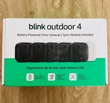 Blink Outdoor 4 Wireless HD Smart 1080p Security Camera - 5 Camera System