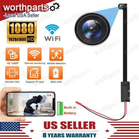 Mini IP Camera WiFi HD 1080P CCTV Home Security In/Outdoor Cam Night Vision Cam