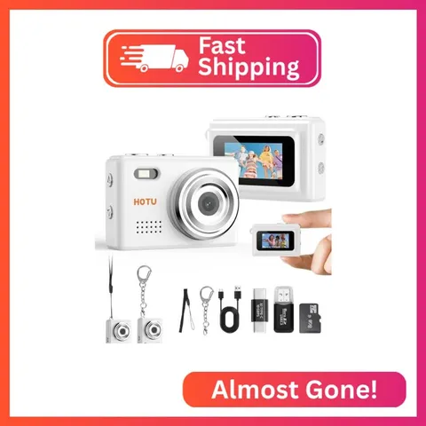 HOTU Mini Keychain Digital Camera, Y2K Pocket-Size Mini Camera, 2MP 1080P Small